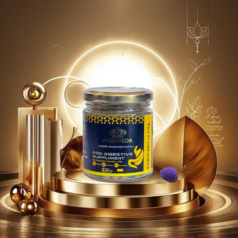 Arunveda Luxury Gasoleen Ultra Pro Digestive Supplement Home Made Golden Pills