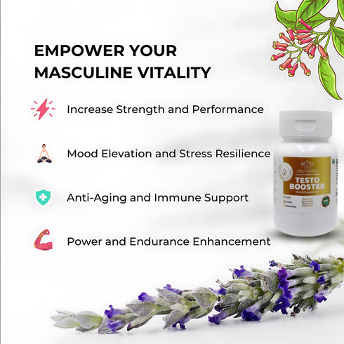 Arunveda luxury Power Forte Testo Booster Ayurvedic supplements for men